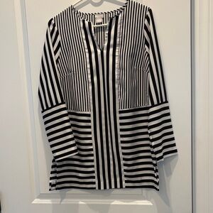 Chico's Monochrome Striped Tunic